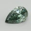 3.06 Ct. Fancy Vivid Pacific Green Pear Lab Grown Diamond