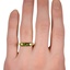 The Gabby Ring, smallzoomed in top view on a hand