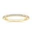 18K Yellow Gold Cinta Art Deco Diamond Ring, smalltop view