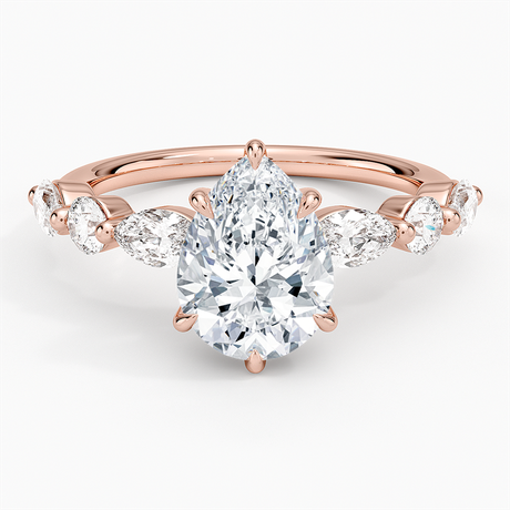 14K Rose Gold Grand Versailles Diamond Ring