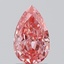 1.31 Ct. Fancy Vivid  Pink Pear Lab Grown Diamond