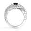 Giraffe-Inspired Black Diamond Ring, smallview