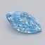 0.47 Ct. Fancy Vivid  Blue Marquise Lab Grown Diamond