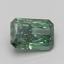 3.00 Ct. Fancy Vivid Green Radiant Lab Grown Diamond