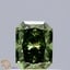0.36 Ct. Fancy Vivid  Green Radiant Lab Grown Diamond