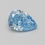 1.08 Ct. Fancy Vivid Blue Pear Lab Grown Diamond