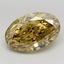 5.05 Ct. Fancy Deep  Yellow Oval Lab Grown Diamond