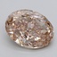 2.21 Ct. Very Light  Brown Oval Lab Grown Diamond