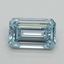 1.03 Ct. Fancy Intense Blue Emerald Lab Grown Diamond