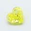 1.06 Ct. Fancy Vivid Yellow Heart Lab Grown Diamond