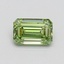 0.62 Ct. Fancy Vivid Green Emerald Lab Grown Diamond