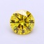 1.04 Ct. Fancy Vivid Yellow Round Lab Grown Diamond