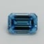 2.00 Ct. Fancy Vivid Blue Emerald Lab Grown Diamond