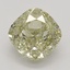 1.02 Ct. Fancy Brownish Greenish Yellow Cushion Diamond