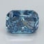 2.05 Ct. Fancy Vivid Blue Cushion Lab Grown Diamond