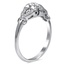 The Nerissa Ring, smalltop view on a hand