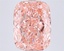8.02 Ct. Fancy Vivid  Pink Cushion Lab Grown Diamond