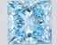3.05 Ct. Fancy Vivid Blue Princess Lab Grown Diamond