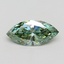 1.0 Ct. Fancy Vivid Pacific Green Marquise Lab Grown Diamond