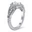 Antique Designed Oval Halo Diamond Ring, smallview