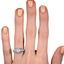The Yeva Ring, smallzoomed in top view on a hand