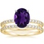 18K Yellow Gold Luxe Petite Shared Prong Diamond Bridal Set (3/4 ct. tw.)
