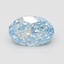 3.01 Ct. Fancy Vivid Blue Oval Lab Grown Diamond