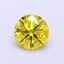 1.03 Ct. Fancy Vivid  Yellow Round Lab Grown Diamond