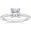 18K White Gold Sydney Perfect Fit Hidden Halo Diamond Ring, smalltop view