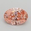 1.70 Ct. Fancy Intense Pink Oval Lab Grown Diamond