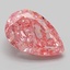 4.17 Ct. Fancy Vivid Pink Pear Lab Grown Diamond