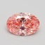 1.30 Ct. Fancy Vivid Pink Oval Lab Grown Diamond
