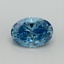 2.19 Ct. Fancy Vivid Blue Oval Lab Grown Diamond
