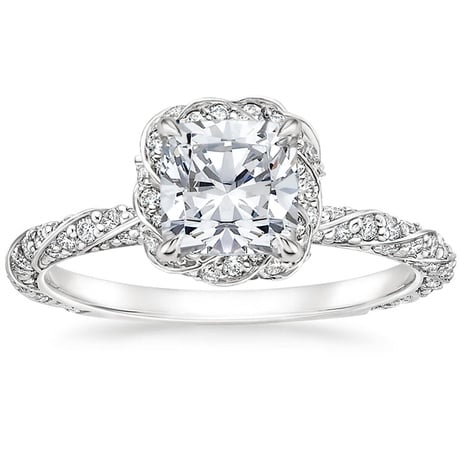 18K White Gold Nova Diamond Bridal Set (3/4 ct. tw.)