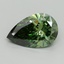 4.13 Ct. Fancy Vivid Green Pear Lab Grown Diamond