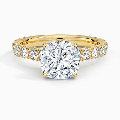 18K Yellow Gold Anthology Three-Quarter Coverage Diamond Ring