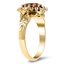 The Lawson Ring, smalltop view on a hand