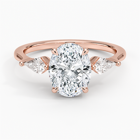 14K Rose Gold Luxe Cometa Three Stone Diamond Ring (1/3 ct. tw.)