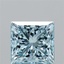 2.54 Ct. Fancy Vivid Blue Princess Lab Grown Diamond
