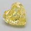 2.06 Ct. Fancy Intense  Yellow Heart Lab Grown Diamond