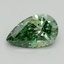 1.53 Ct. Fancy Vivid Green Pear Lab Grown Diamond
