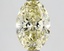 1.08 Ct. Fancy Light Yellow Oval Lab Grown Diamond