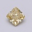 0.70 Ct. Fancy Intense Yellow Cushion Lab Grown Diamond