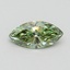 1.02 Ct. Fancy Vivid Green Marquise Lab Grown Diamond
