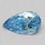 0.52 Ct. Fancy Vivid Blue Pear Lab Grown Diamond