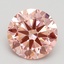 2.25 Ct. Fancy Vivid Pink Round Lab Grown Diamond