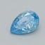 0.34 Ct. Fancy Vivid  Blue Pear Lab Grown Diamond