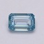 1.11 Ct. Fancy Intense Blue Emerald Lab Grown Diamond