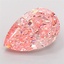 7.54 Ct. Fancy Vivid Pink Pear Lab Grown Diamond