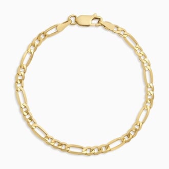 Ari Beveled Figaro Chain Bracelet
